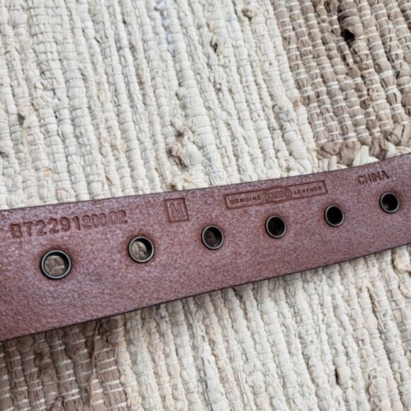 Fossil Bohemian Leather Belt Grommets Studded size Medium - Picture 7 of 11